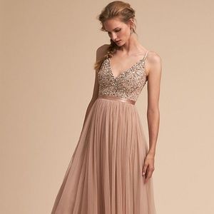 Bhldn Avery dress in Blush